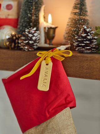 Christmas Stocking Leather Tag