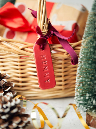 Red Leather Tag Mummy