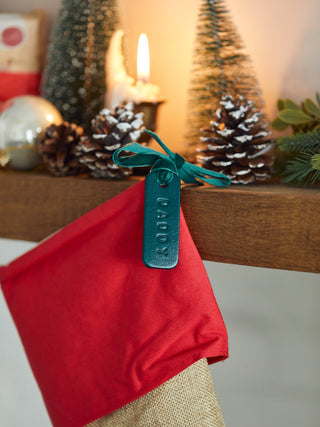 Christmas Stocking Leather Tag