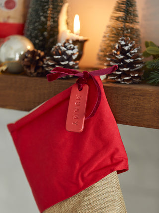 Christmas Stocking Leather Tag