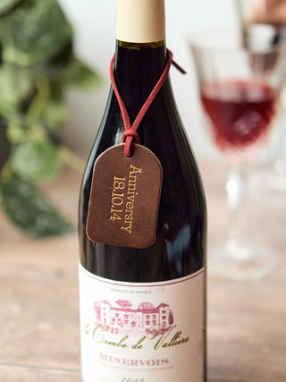 Luxury Personalised Leather Decanter Tag