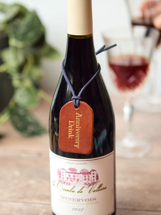 Luxury Personalised Leather Decanter Tag