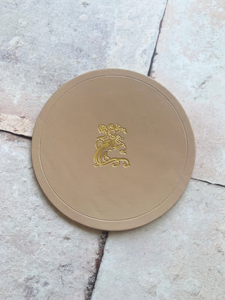 Gold Hot Foiled Logo for Estelle Manor.