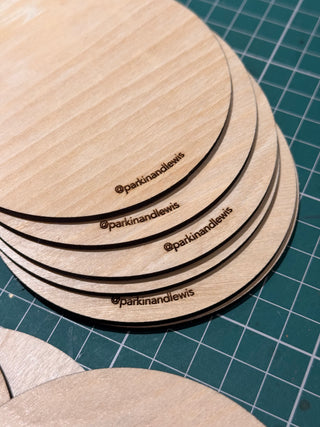 Wooden Bespoke Coaster - Perfect for Events