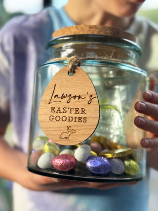 Personalised Engraved Easter Basket Label Tag