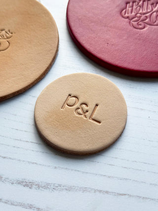 Debossed Logo on a Coaster