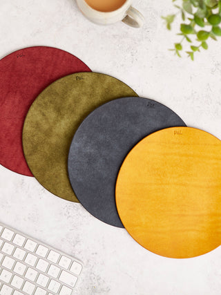 Luxe Personalised Italian Leather Mouse Mat