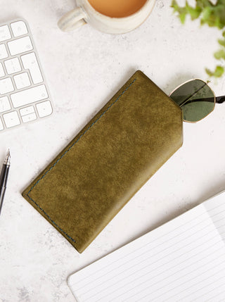 Handmade Leather Glasses Case.