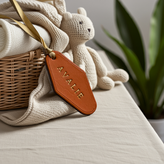 Sunshine yellow new baby leather label