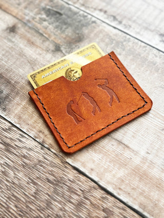 burnt orange  golf wallet