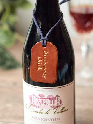 Luxury Personalised Leather Decanter Tag
