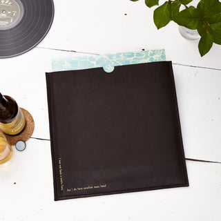 Personalised Leather Vinyl Sleeve