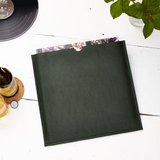 Personalised Leather Vinyl Sleeve