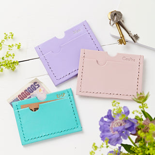 Leather Passport and Card Holder Set