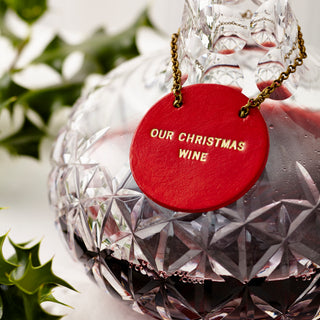 Personalised Leather Bottle Tag