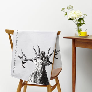 Yawning Stag Tea Towel