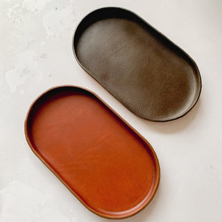 Handmade Pill Leather Tray