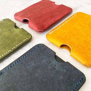 Leather card holder wallet