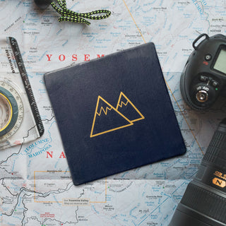 Mountain graphic coaster - the perfect gift for hikers and climbers