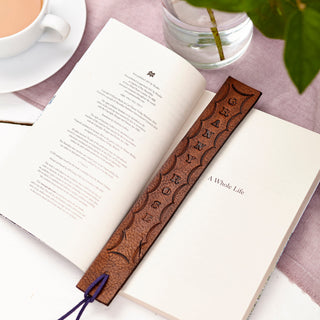 Scalloped Personalised Bookmark - gifts for bookworms - handmade personalized bookmark