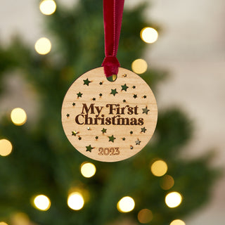 Wooden Christmas Ornament Decoration