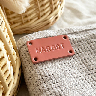 Handmade Personalised Leather Tags, Baby Blanket Tag, Newborn Basket, Welcome Home Gift, Gift For Baby, Baby Hamper Tag.