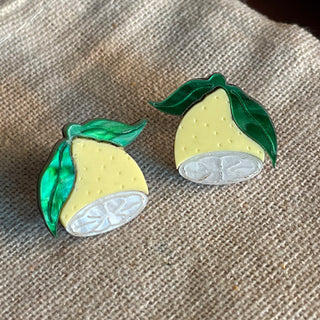 Lemon Earring Studs by Bright Smoke