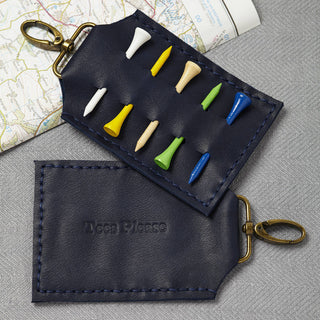 Embossed lettering gives a more subtle personalisation to this golfing accessory