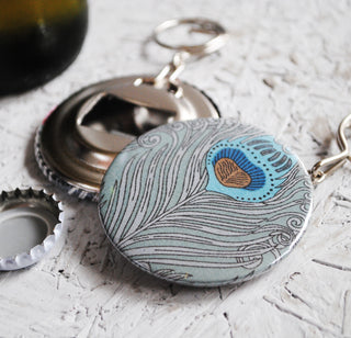 Peacock Bottle opener and Keyring