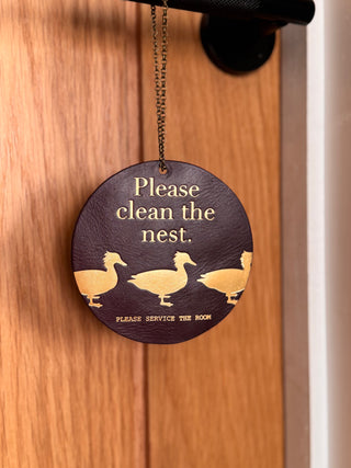 Luxury Leather Door Hangers – The Elegant Way to Say “Do Not Disturb”