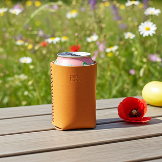 Transform Your Everyday: Handmade Italian Leather Koozie Can Holders