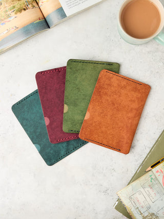 Handmade Italian Pueblo Leather Passport Cover.