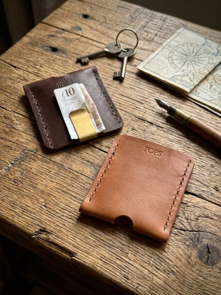 Simple Personalised Handmade Leather Wallet