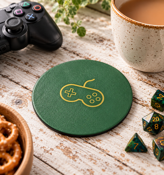 Circle Personalised Symbol Hobby Coasters