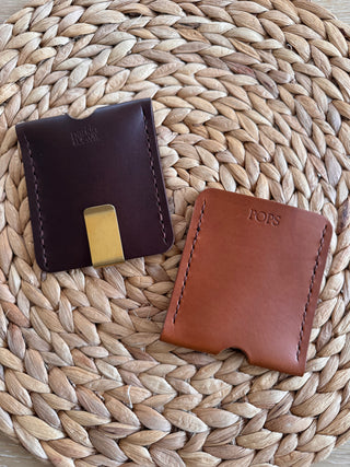 Simple Personalised Handmade Leather Wallet