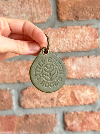 Personalised Bespoke Leather Corporate Key Ring Sample