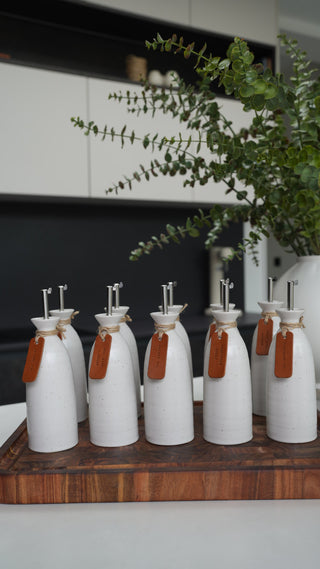 Mini Text Handmade Leather Pantry Labels