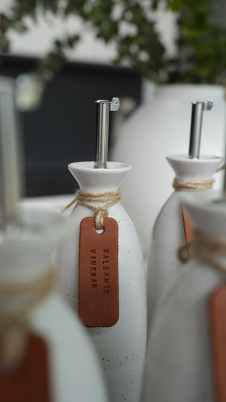 Mini Text Handmade Leather Pantry Labels