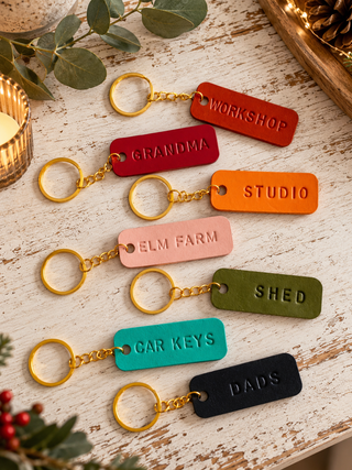 Mother's Day Leather key fob.