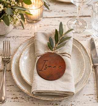 Personalised Laser Engraved Leather Coasters,