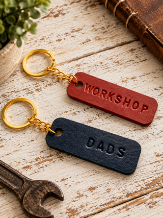Mother's Day Leather key fob.