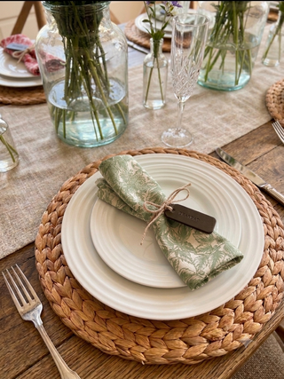 Mini Text Wedding Favour Leather Place Settings