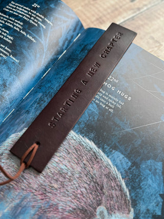 Personalised Luxe Leather Bookmark- Gifts for bookworms, gifts for teachers.