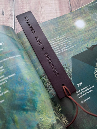 Personalised Luxe Leather Bookmark- Gifts for bookworms, gifts for teachers.