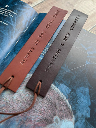 Personalised Luxe Leather Bookmark- Gifts for bookworms, gifts for teachers.