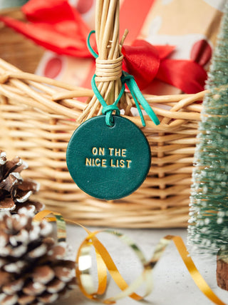 I Believe Leather Label for Stocking or Christmas Eve Basket.