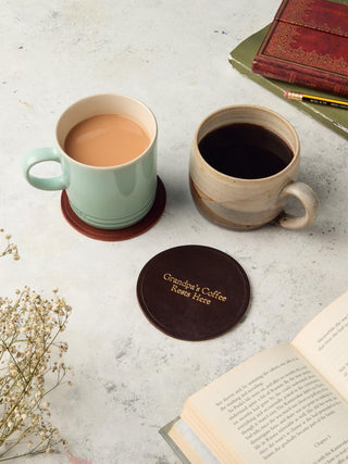 Luxury Leather Coasters, perfect gift for Grandparents