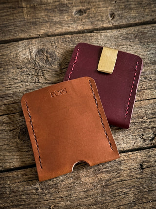 Simple Personalised Handmade Leather Wallet