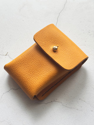 Personalised Textured Handmade Leather Playing Cards Holder