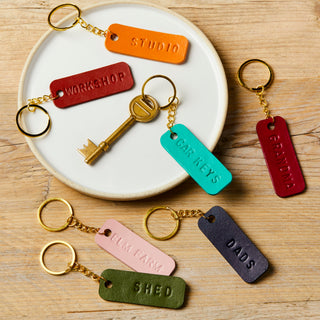 Mother's Day Personalised Painted Leather Key fob